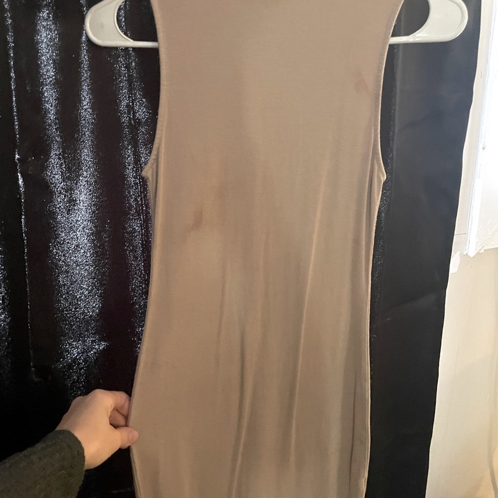 Turtleneck casual dress slim fitting